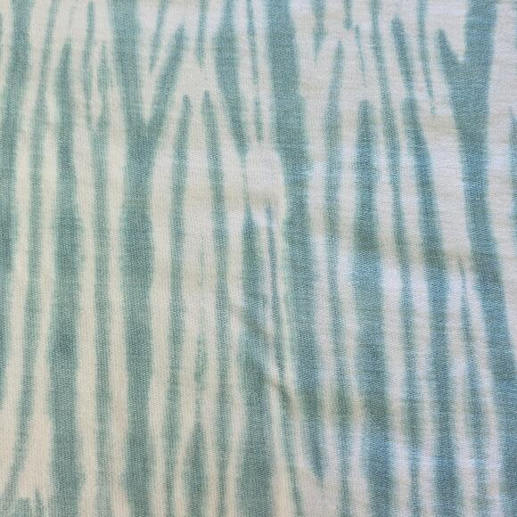 Wildflour Womens Sz XL Green and White Tie-Dye Beachy Resort Wear Tee Shirt Top - Picture 11 of 11